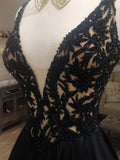 Black Prom Dress, Evening Dress ,Winter Formal Dress, Pageant Dance Dresses, Graduation School Party Gown, PC0150 - Promcoming