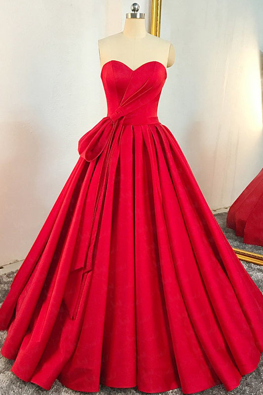 Red Prom Dress Ball Gown, Formal Dress, Evening Dress, Pageant Dance Dresses, School Party Gown, KB0720