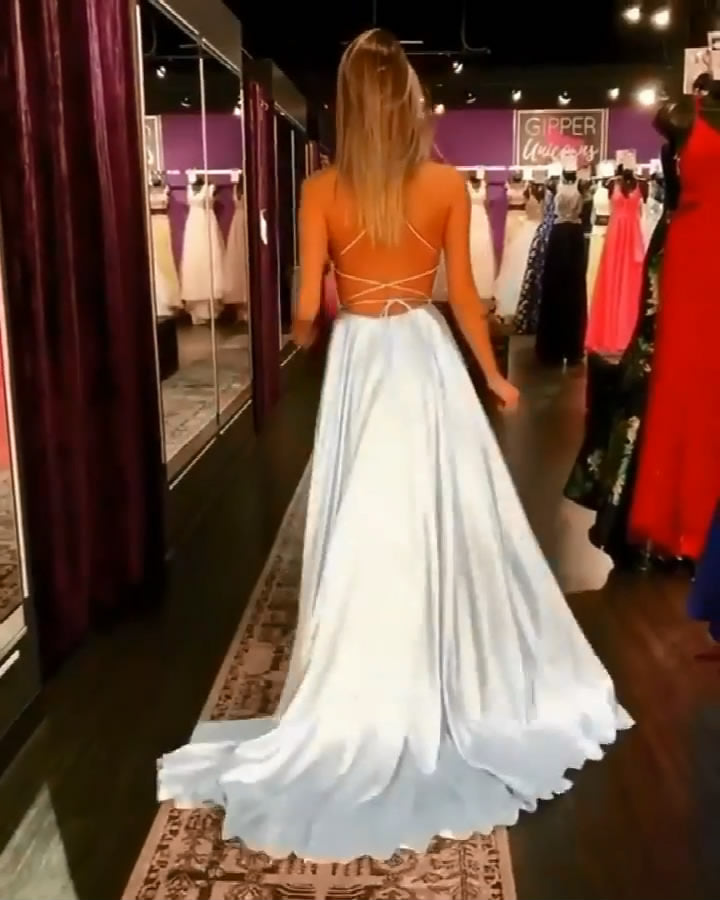 Royal Blue Sexy Prom Dress with Slit, Evening Dress ,Winter Formal Dress, Pageant Dance Dresses, Graduation School Party Gown, PC0163 - Promcoming