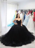 Black Prom Dress, Birthday Party Dress, Sweet 16 Dress, Formal Dress, Graduation School Party Gown, PC0507 - Promcoming